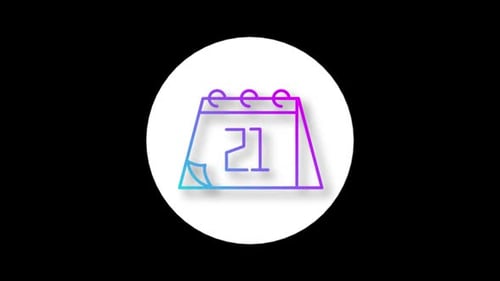Kalender-Loop-Animation