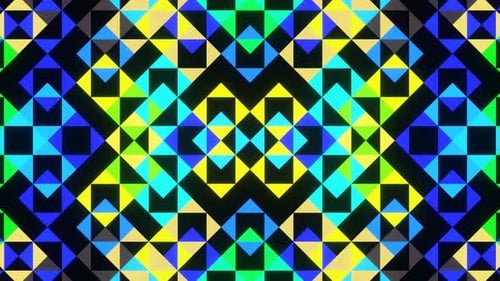 Seamless Geometric Abstract Tile Pattern Animation