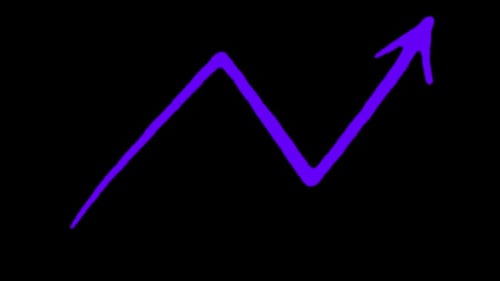 Hand-drawn Z-shaped Flash Arrow Animation Loop Background