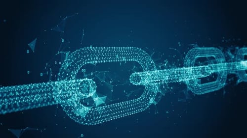 Digital Blockchain Link Network 01875