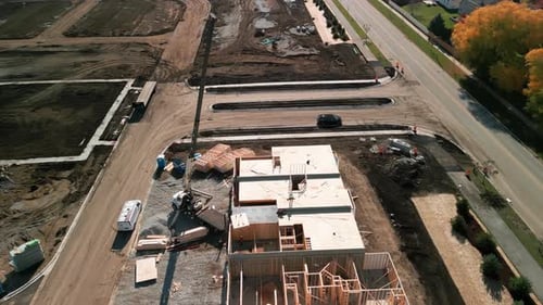 Construction of New House in Suburban Area