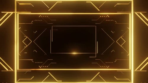Golden Art Deco Background