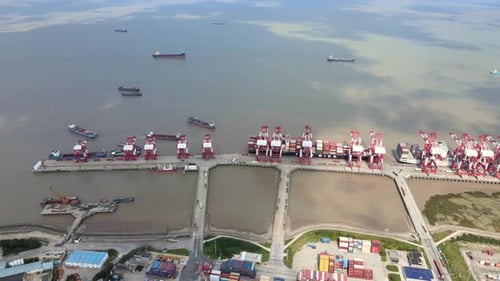 Container Port in Asia