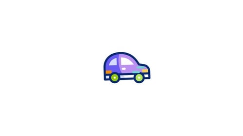 Minicar Animated Icon