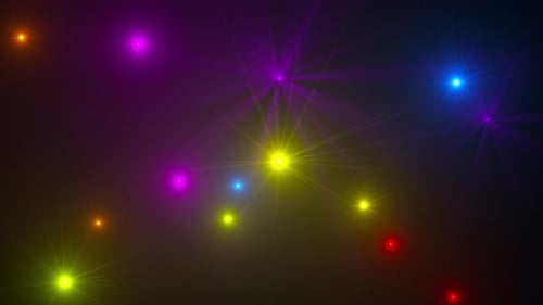 Ranibow Flashing Lights Background Loop