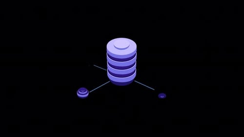 Modern Animated Data Server Network Icon