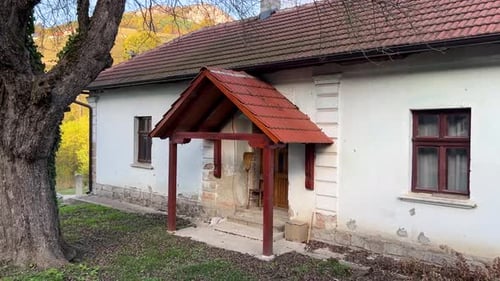 Dilapidated House in Rural Setting