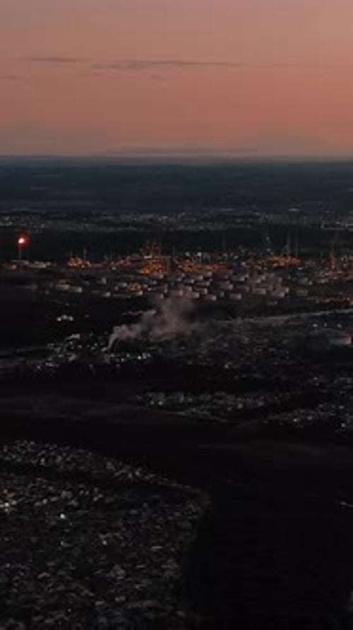 Curitiba Skyline Glow Against Curitiba Evening Sky.mov