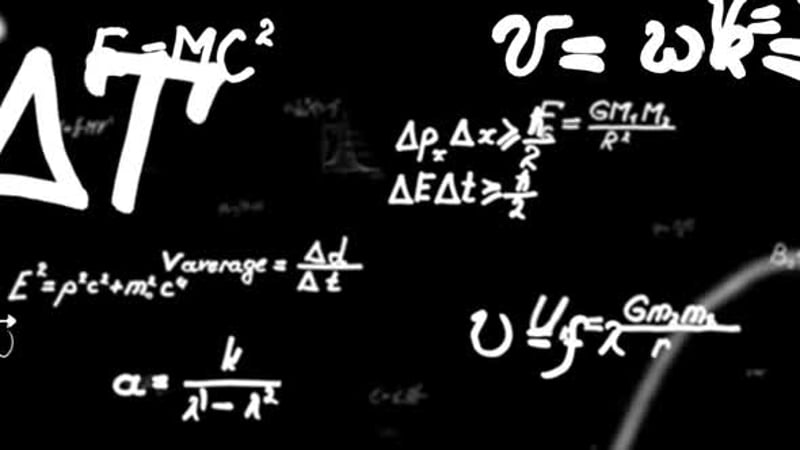 Flying Math and Physics Formulas Symbols Functions and Equations ...