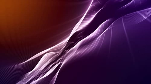 Dynamic Fluid Particle Lines Abstract Background
