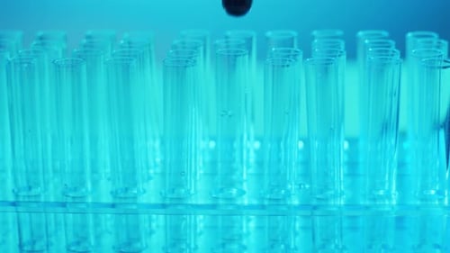 Inserting COVID-19 Test Tube into Rack