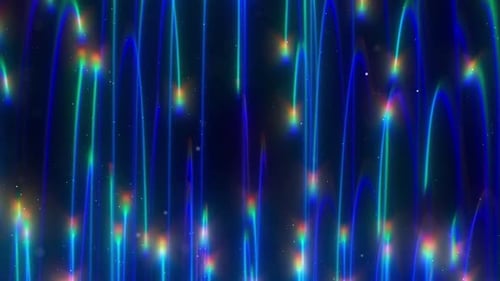 Blue Glow Lights Background Loop