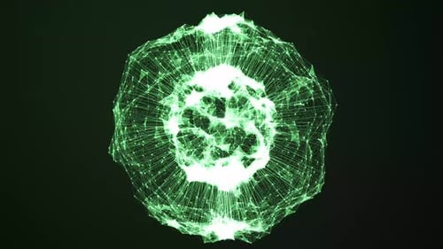 Contexte des données du réseau de technologie numérique Sphere Abstract