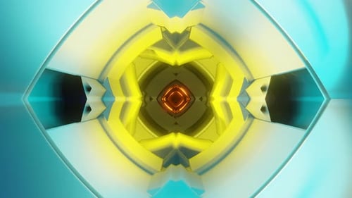 Tube motion. Neon glowing tube, motion through tunnel. Abstract background.