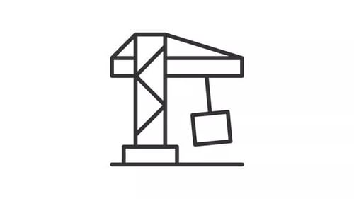 Animation der UI-Symbollinie des Turmkrans