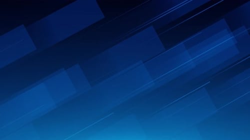 Abstract Blue Geometric Lines and Shapes Animated Background