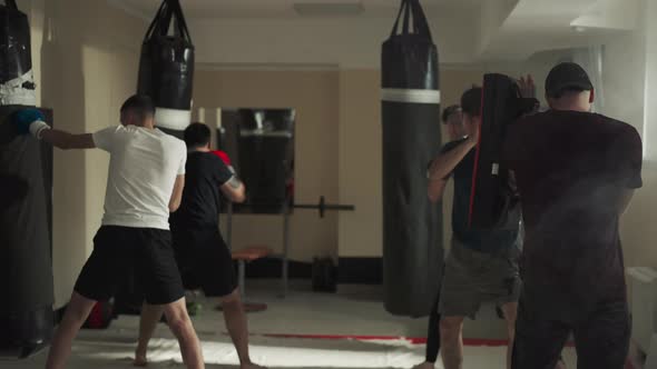 Boxers Execute Proper Punching Technique in Gym, Sports Stock Footage ...