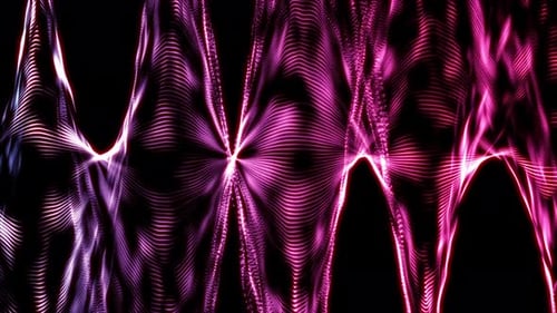 Abstract Glowing Digital Wave Lines Background Animation