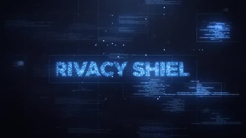 Futuristic Digital Code Text Reveal Title