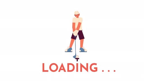 Animierter Golfer Loader