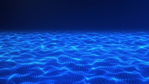 Abstract digital particle wave and light abstract background