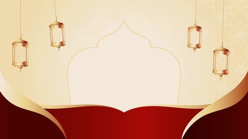 Creative Islamic New Year Ramadan Hanging Lanterns Background
