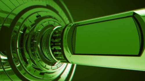 Futuristic Unveil Green Background