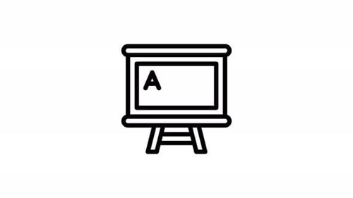 Whiteboard-Linien-Symbolanimation