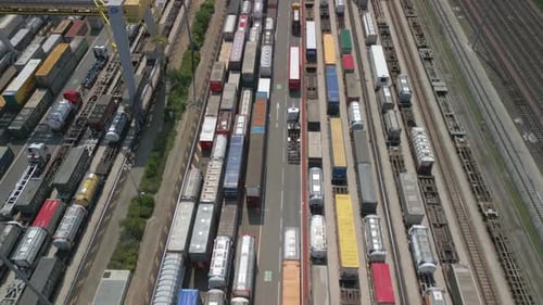 Container Terminal Aerial View
