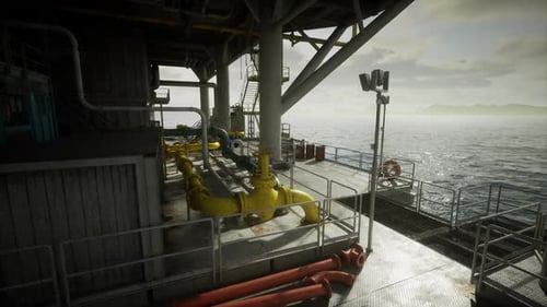 Detailed View of Subsea Construction Elements and Safety Features