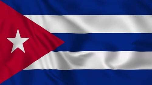 Waving Flag of Cuba: National Symbol Animation