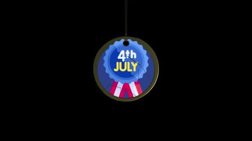 4 July Independent Day Icon