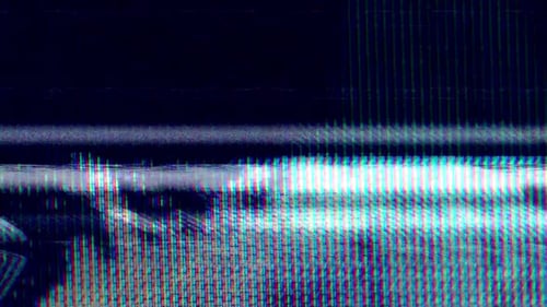 Dynamic Glitch Effect Digital Noise Horizontal Lines