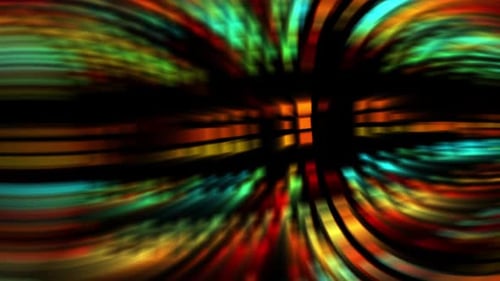 Vibrant Abstract Light Trails Tunnel Loop Background