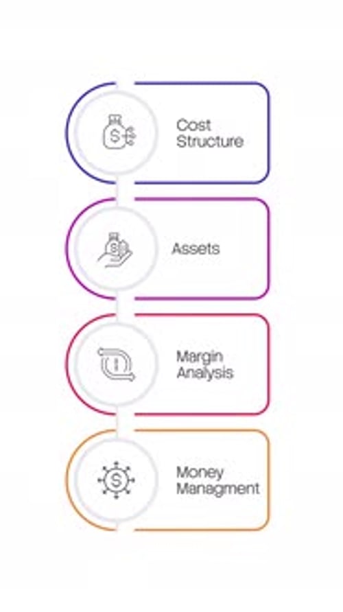 Flat Design Vertical Infographic for Business and Finance