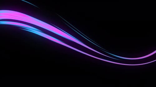 Dynamic Abstract Neon Wavy Lines Background