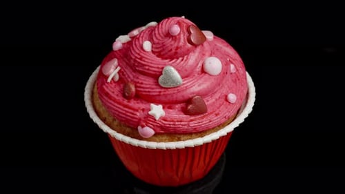 Close Up Shot of a Decorative Cupcake