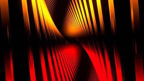 Hintergrund mit abstrakten beweglichen Linien in Rot und Orange Vj Loop In 4K
