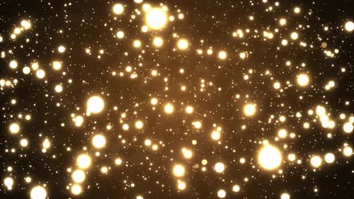 Golden Sparkling Particles Light Awards and Celebrations Background