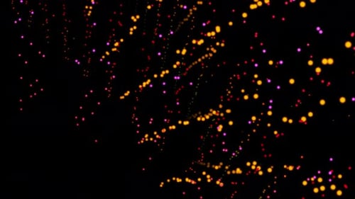 Abstract Colorful Bokeh Light Particles Sparkle Background Loop V2