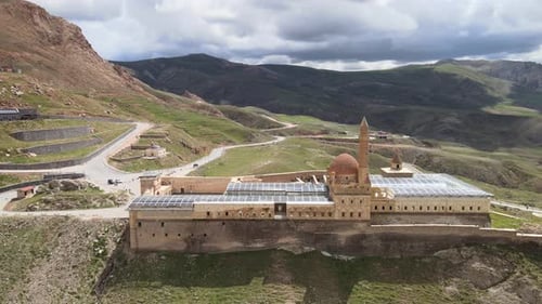 aerial Ishak Pasha Palace