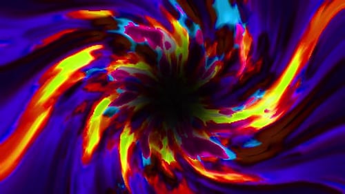 Colorful Bright Swirling Background | 4K