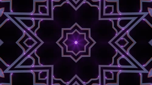 4K pinke Neonformen Muster 5
