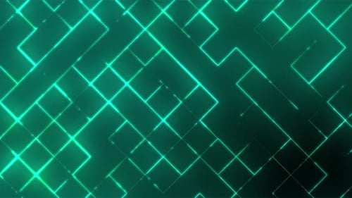 Digital Line Turquoise Technology Background 4 K Seamless Loop