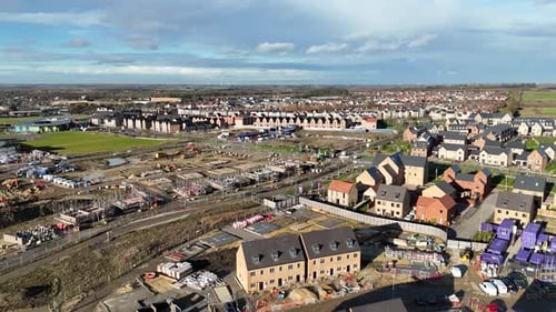 La nueva construcción alberga la entrada aérea de Wintringham St Neots en el Reino Unido