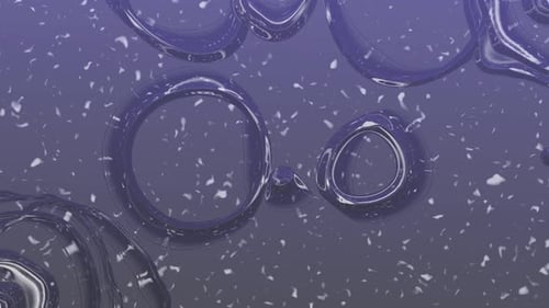Dynamic Liquid Rings Abstract Background Reveal