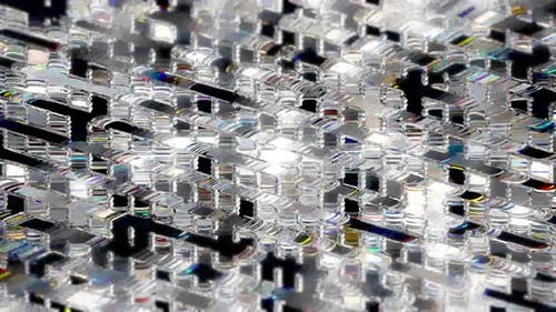 Abstract Glitch Noise Light Refraction Background Loop