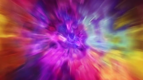 Psychedelic Fluid Abstract Color Burst Seamless Loop Background