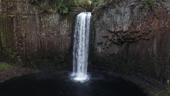 Basalt Column Waterfall in 4K subtly graded, Nature Stock Footage ft ...