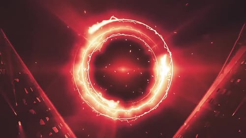 Energetic Glowing Ring Logo Reveal Opener